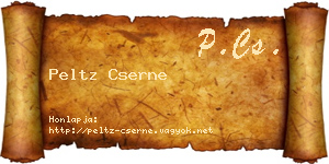 Peltz Cserne névjegykártya